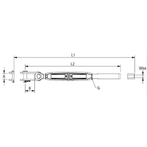 Vantskrue Bronze UNF Toggle/Terminal BW 4 Vantskrue Bronze UNF Toggle/Terminal BW - Billede 2