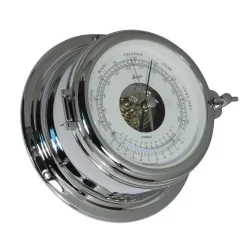 Forside 27 Schatz Midi Barometer Med Termometer I Forkromet Messing