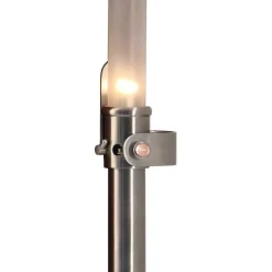 Cabinlite Lampe Med Mat Glas - Rustfri Stål