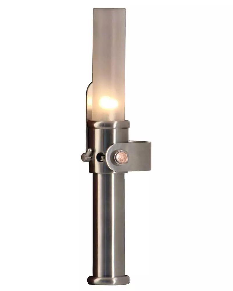 Cabinlite Lampe Med Mat Glas - Rustfri Stål 3 Cabinlite Lampe Med Mat Glas - Rustfri Stål