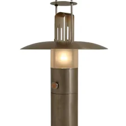 Petrolux Olielampe Med Mat Glas, Rustfri Stål