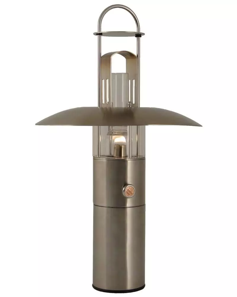 Petrolux Olielampe Med Klart Glas, Rustfri Stål 3 Petrolux Olielampe Med Klart Glas, Rustfri Stål