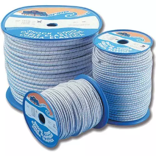 Engholm TREM Elastiksnor Hvid M/Blå Nister 3 Engholm TREM Elastiksnor Hvid M/Blå Nister