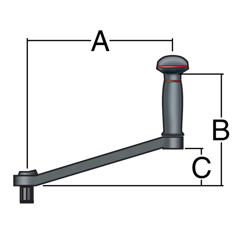 Harken Spilhåndtag 10 Dobbelt - 254 Mm - Billede 2