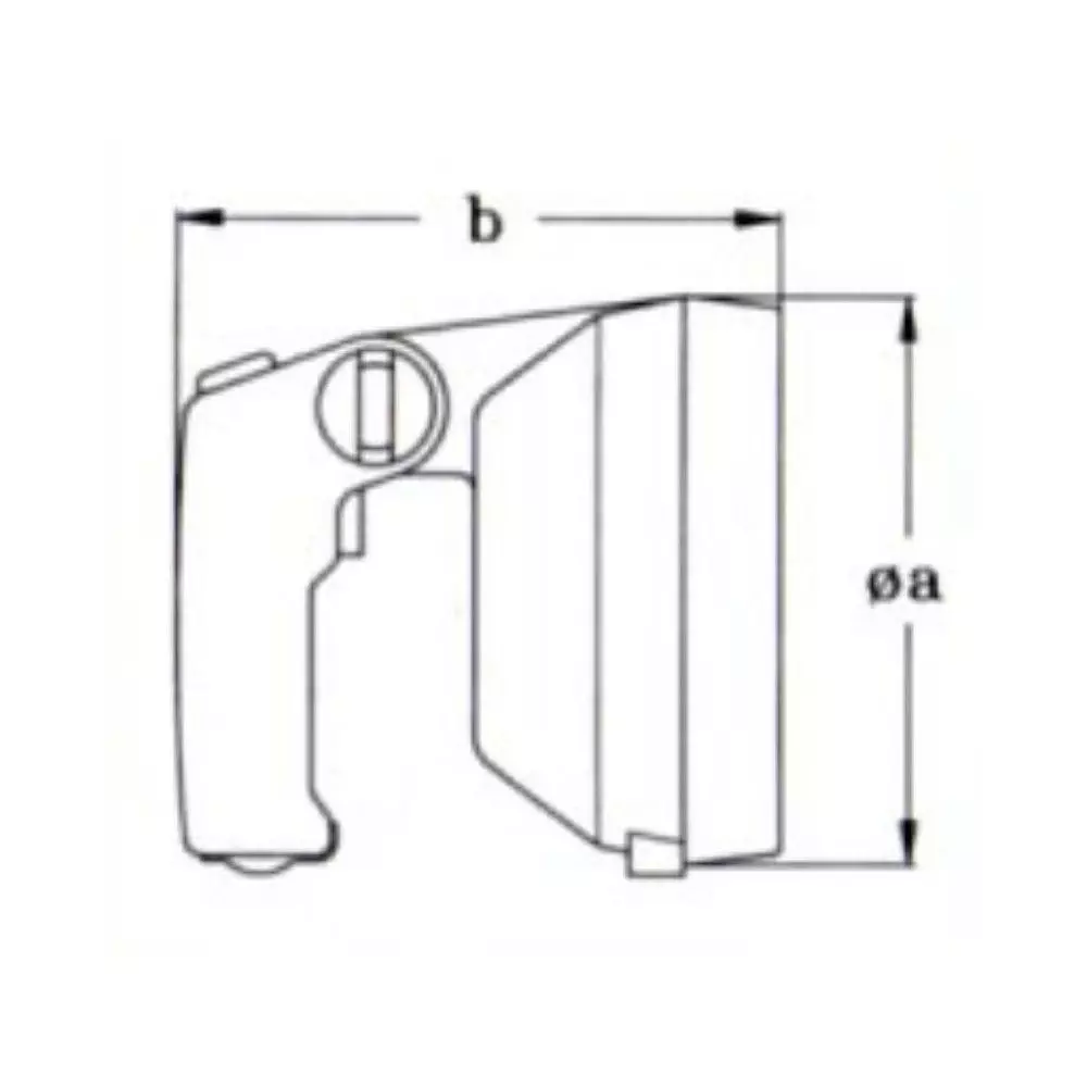 Hella Marinesøgelygte 4 Hella Marinesøgelygte - Billede 2