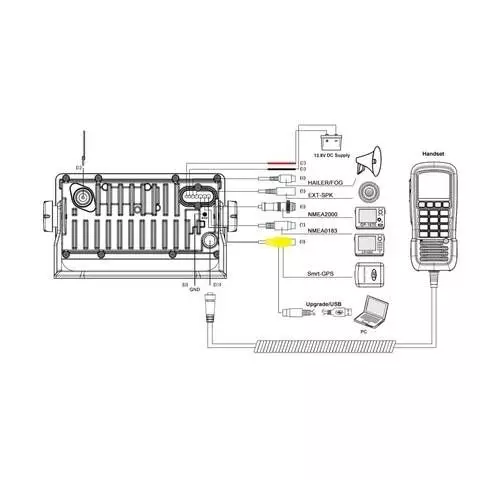 HM390C VHF Radio DSC Klasse D Med GPS Og NMEA2000 3 HM390C VHF Radio DSC Klasse D Med GPS Og NMEA2000