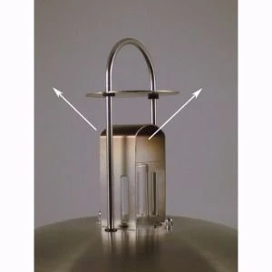 Petrolux Olielampe Med Klart Glas, Rustfri Stål 6 Petrolux Olielampe Med Klart Glas, Rustfri Stål - Billede 4