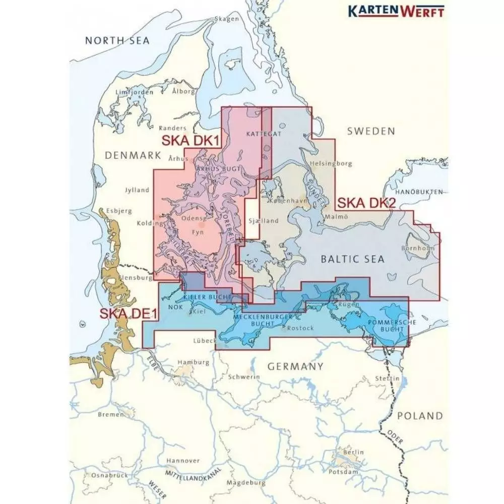 Søkortsæt DK1- Århus Og Fyn Søkort 4 Søkortsæt DK1- Århus Og Fyn Søkort - Billede 2